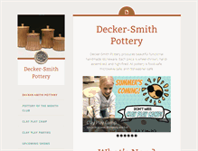 Tablet Screenshot of deckersmithpottery.com